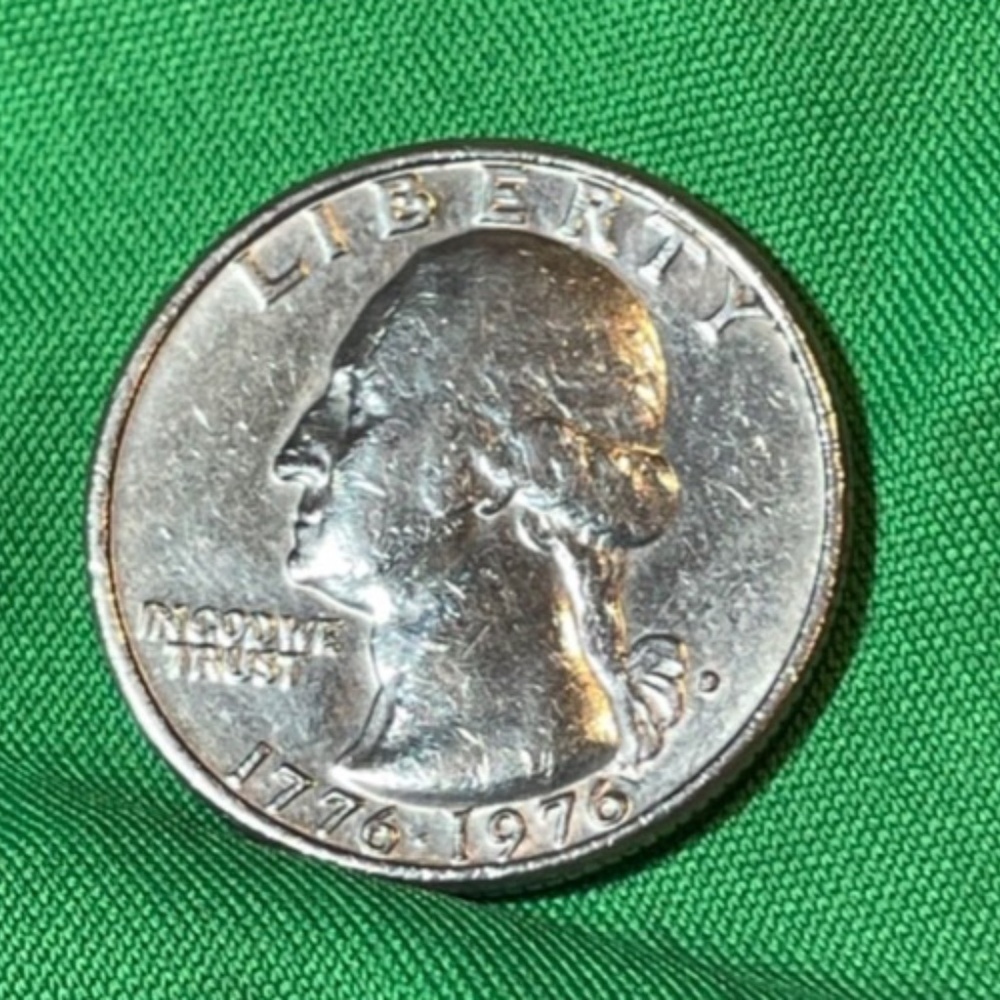 1776-1976 D US Bicentennial Quarter, Error, Close AM #206135166893